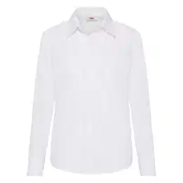 F17LADIES LONG SLEEVE POPLIN SHIRT