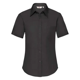 F18LADIES SHORT SLEEVE POPLIN SHIRT