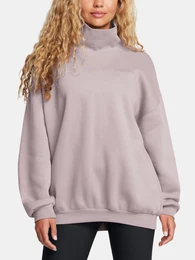 Dmsk mikina UA Icon Fleece OS Mock Crew-GRY - Dmsk