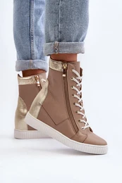 3081 Dmsk Koen Tenisky Na Klinu Beige