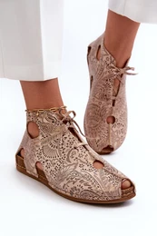 Patterned Leather Boots