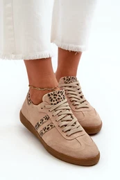N1068 Suede Low Women's Sneakers Beige
