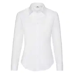 F15LADIES LONG SLEEVE OXFORD SHIRT