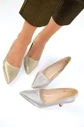 Gold Snake Women's Classic High Heel Shoes 19521