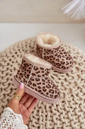 FR1 Children's Snow Boots Botki Insulated Beige Nallita