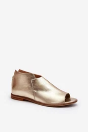 Women's Leather Sandals 2443 Gold