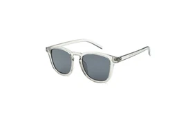 Sunglasses - 6 Transparent Light Grey w Polarized Smoke lens Cat. 3