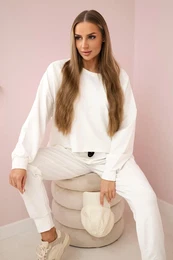 Set 2-piece sweatshirt + trousers ecru
