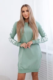 Off White dress dark mint