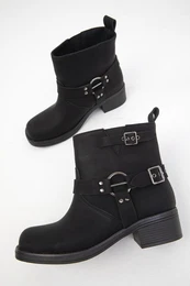 Black Matte Women's Boots & Bootie 19678