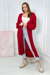 Long red sweater