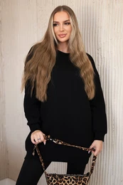 Insulated sweatshirt with California black inscription