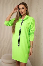 Tie dress green neon