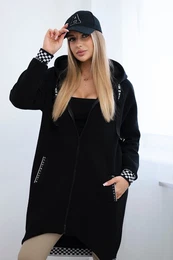 Black zip-up hoodie