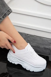 White Women's Sneakers 19729