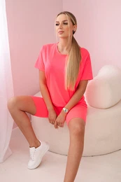 Set of top+leggings pink neon