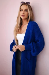 Long cardigan cornflower blue