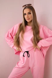 Set 2-piece sweatshirt + trousers light pink