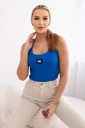Pruhovan halenka s kovovm pltem fialovo-modr