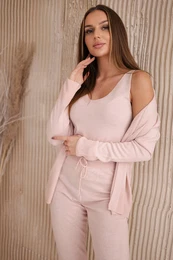 3-piece set of sweaters powder pink