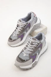 Grey-Purple Women's Sneakers 19909