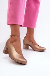 Elegant Leather Pumps with Platform