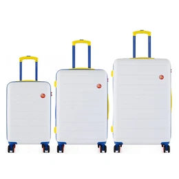 Unisex's 3-in-1 ABS Suitcases Set T5842-0