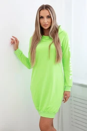 Dress off White Green Neon