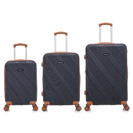 Unisex's 3-in-1 ABS Suitcases Set T5853-0