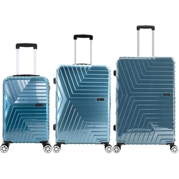 Unisex's 3-in-1 ABS+PC Suitcases Set T5764-0 Navy Blue
