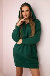 Insulated dress with hood dark green