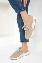 Beige Women's Sneakers 19712