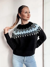 enski pulover SKADOVA rne barve