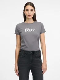 Grey women's short-sleeved T-shirt - Women's