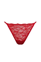 Fall in Love Christmas Themed Red Lace String Briefs