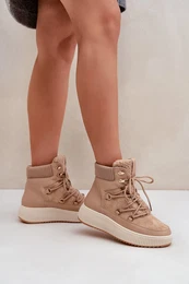 PH2 Low Snow Boots On Platform Brown Naliora