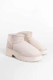 Thick Sole Round Toe Fur Short Women's Boots
