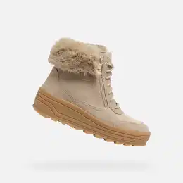 Beige women's ankle boots Milleiny B Abx - Women's