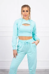 marka niezdefiniowana 3-piece cotton set mint