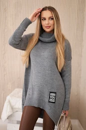Woski Turtleneck sweater grey