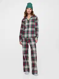 Pyjama poplin pants - Women's