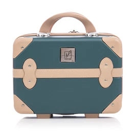 Unisex's ABS+PU Toiletry Bag T5838-1 Green/Pink 14 Inches