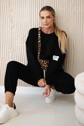 Kesi Woski Viscose set sweatshirt + pants black