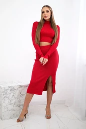 Kesi Woski ebrovan komplet halenka + sukn erven