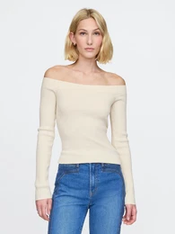 Sweater top with wool blend - Women's