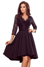 lace neckline dress