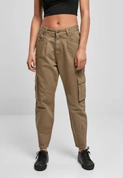 Dmsk kalhoty Ballon Fit Cargo Twill v khaki barv