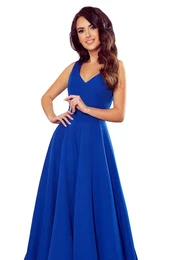 Long dress with a neckline