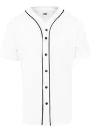 Baseball mesh jersey wht/blk