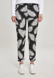 AOP women's trousers with elastic waistband at the front
